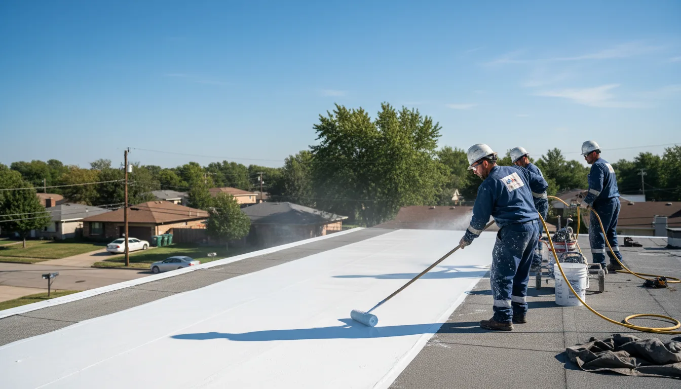 Commercial roof coating in Beulah, MI near me